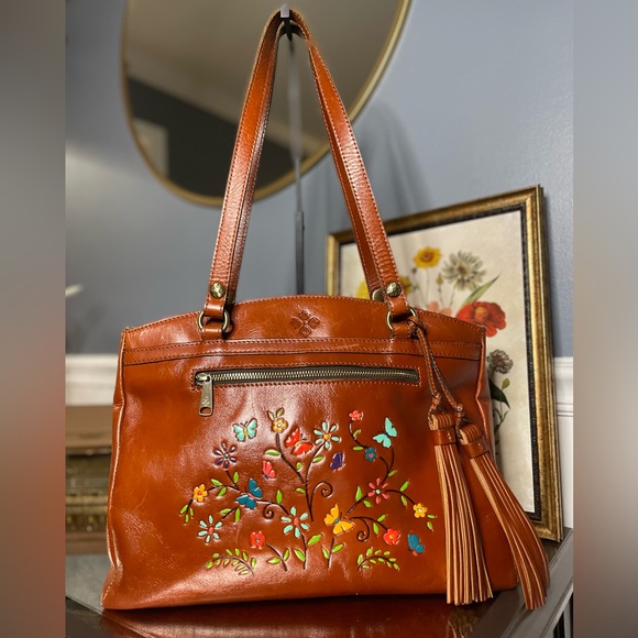 Patricia Nash Poppy Tote with dust cover - Picture 2 of 13